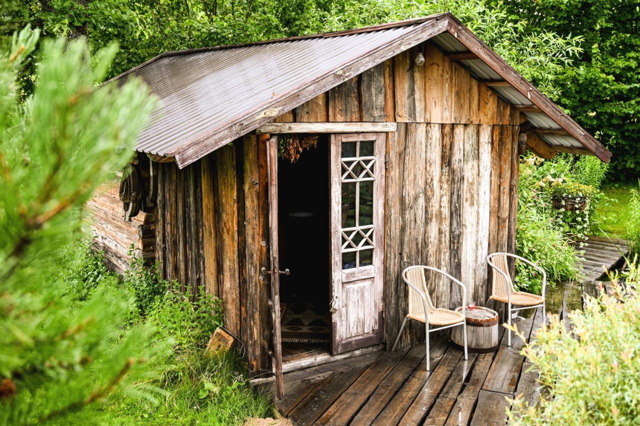 Villa Idilliska Latgaliesu Lauku Maja Ar Melno Pirti Aglona Exterior foto
