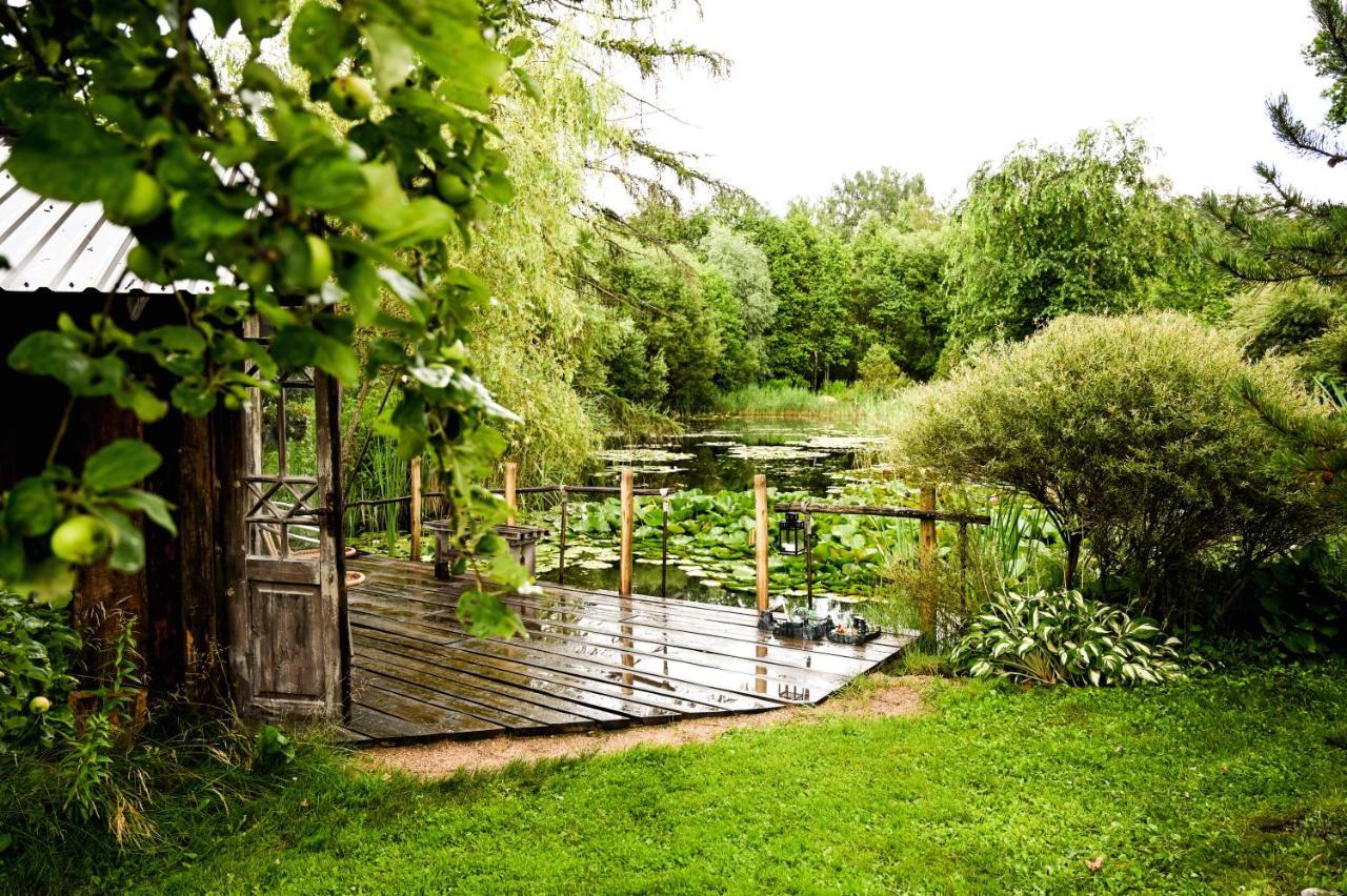 Villa Idilliska Latgaliesu Lauku Maja Ar Melno Pirti Aglona Exterior foto